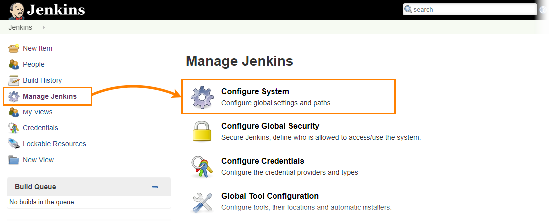Manage Jenkins Manage Jenkins