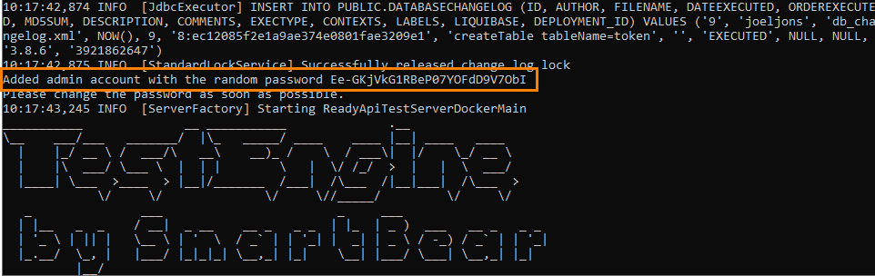 TestEngine installation: Default password. TestEngine installation: Default password.