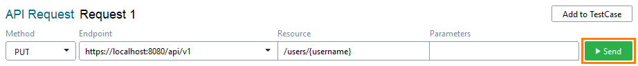Change your password: Send the request Change your password: Send the request