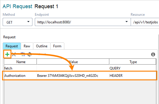 Authenticate by using an access token: Add the Authorization header
