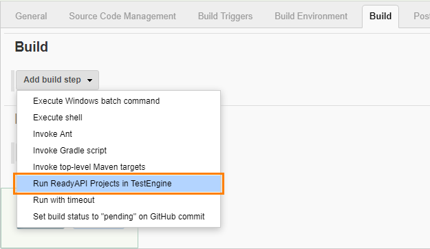 Run the test using Jenkins: Add the build step Run the test using Jenkins: Add the build step